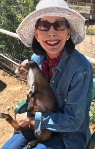 marcia fine on a goat farm